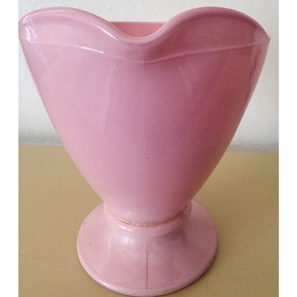 Vintage Hazel Atlas Ovide Pink Creamer Platonite Glass Very Pretty See Pictures - Picture 5 of 16